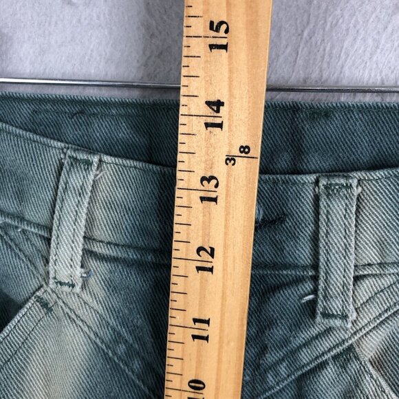 Vintage Jewells Classic Bottoms Jeans Juniors 13 Green Faded Bareback Riding - Picture 9 of 16